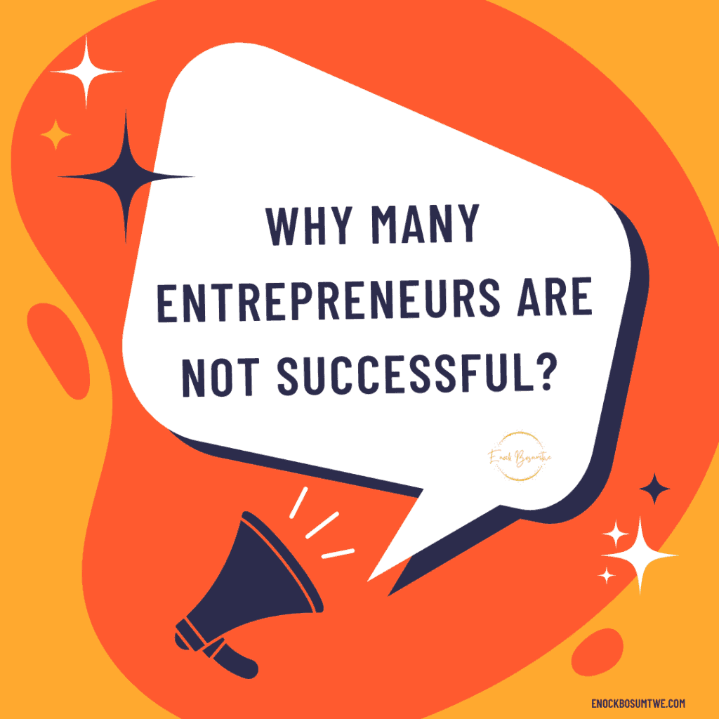 Why many Are not successful